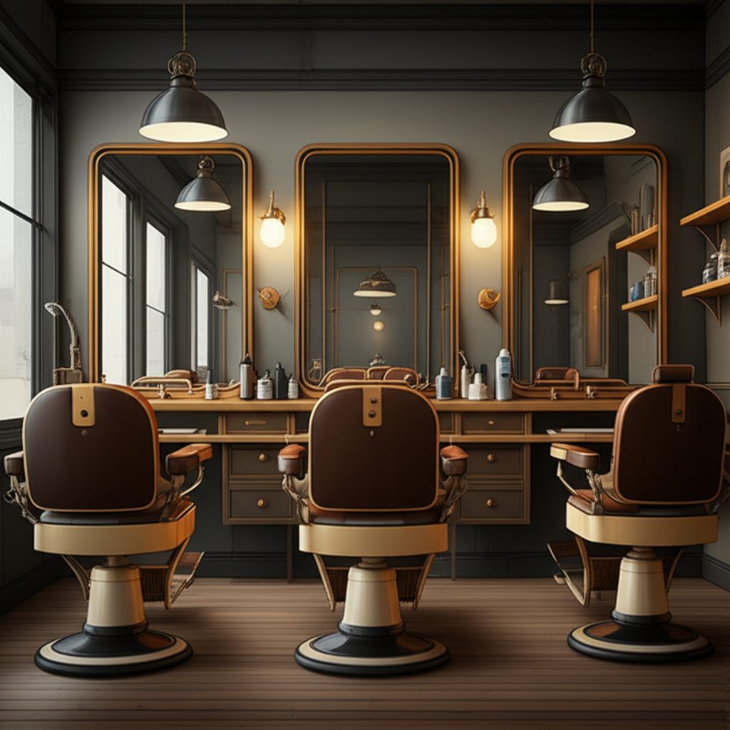 Barbershop interior